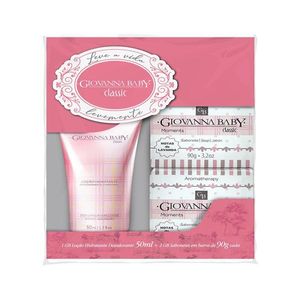 Kit Giovanna Baby Classic Loção Corporal Hidratante 50ml + 2 unidades de Sabonete 90g