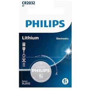 Bateria Philips De Lítio CR2032 Com 1 unidade