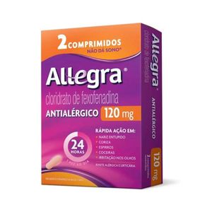 Allegra 120mg 2 Comprimidos