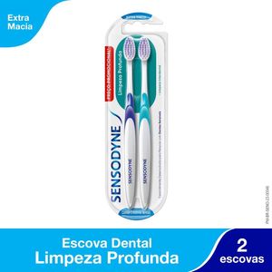 Escova de Dente Sensodyne - 2 Unidades Limpeza Profunda