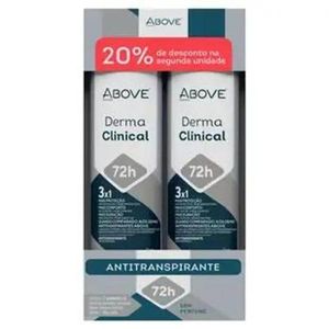 Desodorante Above Aerossol 150ml 2 Unidades Dermatológico Sem Perfume 20%