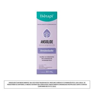 Homeopatia Therapi 30ml Ansiolide Ansiedade