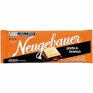 Chocolate Neugebauer Preto Branco 80 gramas