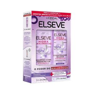 Kit Elseve Shampoo 375ml + Condicionador 170ml + Amostra Serum Hialurônico