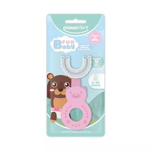 Escova Dental Infantil Fun Baby Formato U 4-36 meses