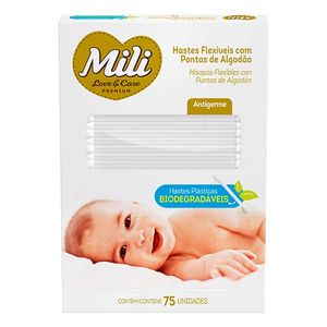 Hastes Mili Flexíveis Love Care 75 unidades