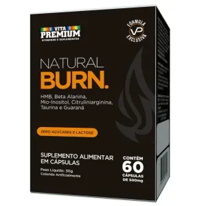 Natural Burn 60 Cápsulas Pré-Treino Vita Premium