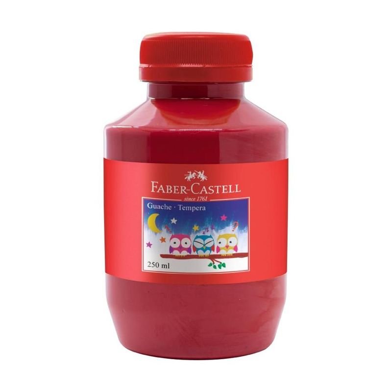 tinta-guache-faber-castell-vermelho-250ml-10036265