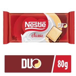 Chocolate Nestlé Duo Classic ao Leite e Branco 80g