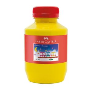 Tinta Guache Faber-Castell Amarelo 250ml