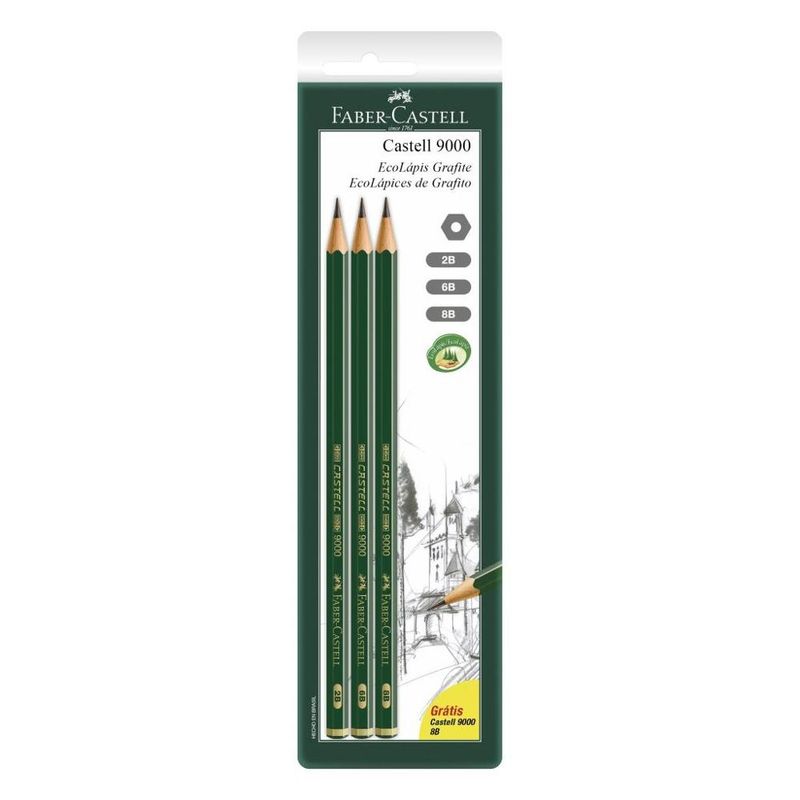 kit-faber-castell-lapis-9000-2b-6b-8b-10036293