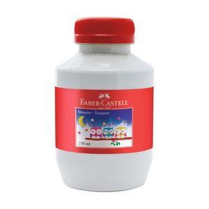 Tinta Guache Faber-Castell Branco 250ml