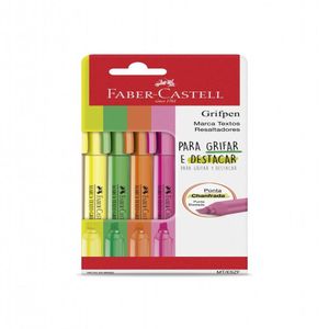 Caneta Faber-Castell Marca Texto 4 Cores