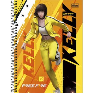 Caderno Tilibra Free Fire 80 Folhas