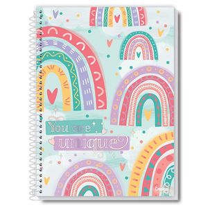 Caderno Credeal Arco-Íris 80 Folhas