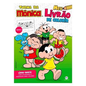 Livro Ciranda Cultural Turma da Mônica Meu Livrão de Colorir