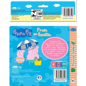 Livro Ciranda Cultural Peppa Pig Praia em Família