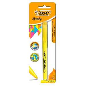 Caneta Bic Marca Texto Amarelo