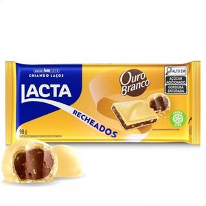 Chocolate Lacta Ouro Branco Recheado 98g