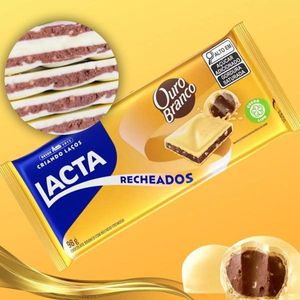 Chocolate Lacta Ouro Branco Recheado 98g