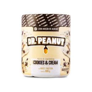 Pasta Amendoim Dr  Peanut Cookies & Cream 600g