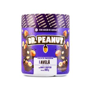 Pasta Amendoim Dr  Peanut Avelã com Whey 600g