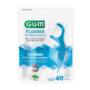 Fio Dental Gum Flosser Múltipla Ação 40 Unidades