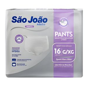 Roupa Íntima São João Pants Adulto G/XG 16 Unidades