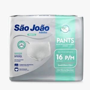 Roupa Íntima São João Pants Adulto P/M 16 Unidades