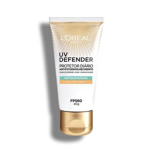 Protetor LOréal Facial UV Defender Antioleosidade Cor Média FPS60 40g