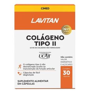 Lavitan Colágeno Tipo II Cimed 30 Cápsulas