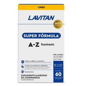 Lavitan Super Fórmula A-Z Homem Cimed 60 Comprimidos