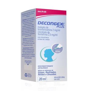 Decongex Plus Gotas 20ml Aché