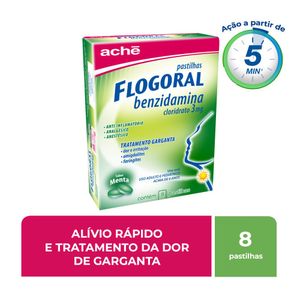 Flogoral Menta 8 Pastilhas Aché