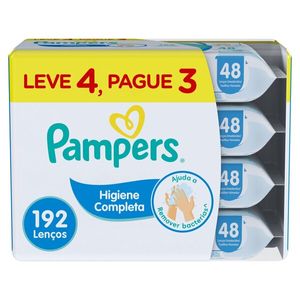 Lenços Umedecidos Pampers Higiene Complete Leve 4 Pague 3 192 Unidades