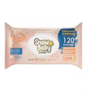 Toalhas Umedecidas Snow Baby Premium 120 Unidades