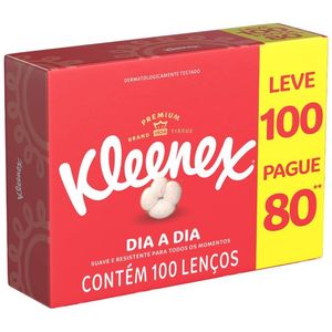 Lenços Kleenex Box Pague 80 Leve 100