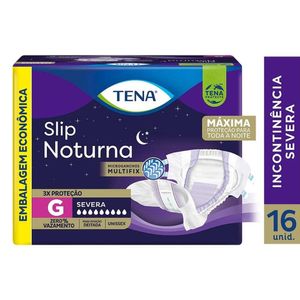 Fralda Geriátrica Tena Slip Noturna G 16 Unidades