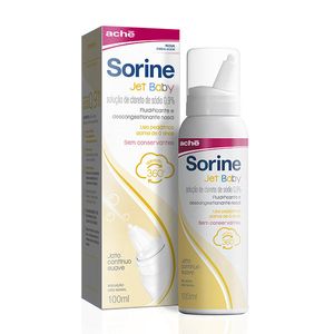 Sorine Jet Baby 0,9% Solução Nasal 100ml Aché