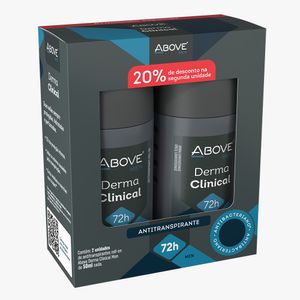 Desodorante Above Roll-On 50ml 2 unidades Men Dermclinical 20%