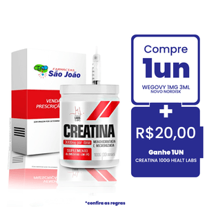 Kit: Wegovy 1mg 3ml Novo Nordisk + Creatina Health Labs 100g