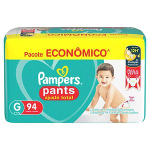 Fralda Pampers Pants Ajuste Total Max G 94 Unidades