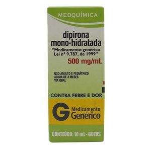 Dipirona 500mg/ml Genérico MedQuímica Solução Oral 10ml