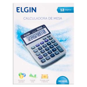 Calculadora De Mesa Elgin MV4122 12 Dígitos