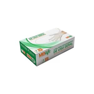 Luva Latex Mblife com Talco P 100 Unidades