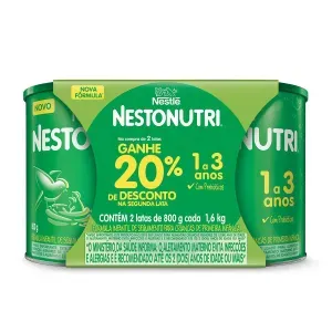 Nestonutri 800g 20% desconto 2° unidade Nestlé