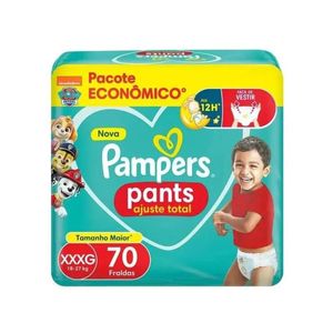 Fralda Pampers Pants Ajuste Total Max XXXG 70 Unidades