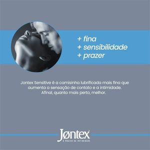 Preservativo Jontex Sensitve Lubrificado 3 Unidades