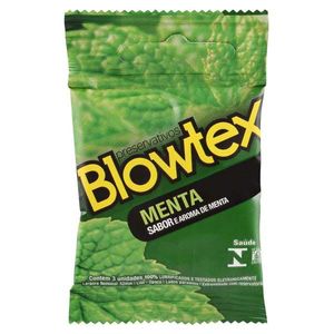 Preservativo Blowtex Menta Lubrificado 2 Unidades