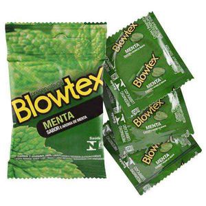 Preservativo Blowtex Menta Lubrificado 2 Unidades